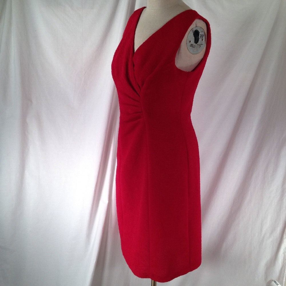 Red Dress Sz L 10 Coldwater Creek Holiday Evening